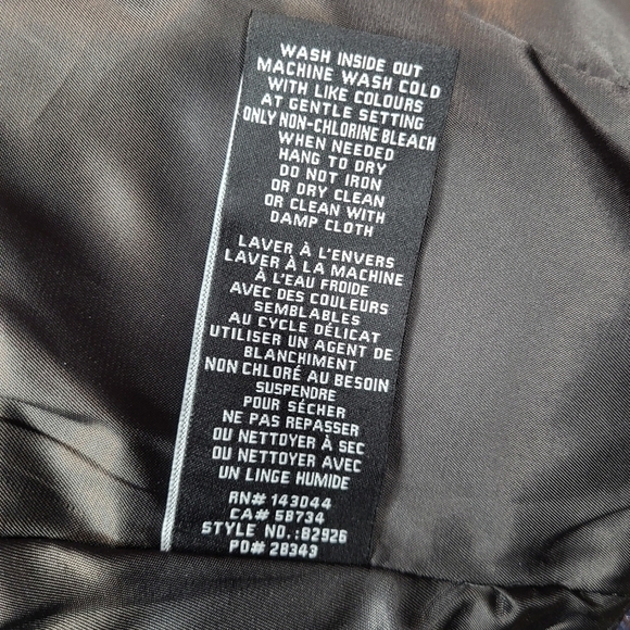 7 For All Mankind crop top black croc embossed vegan leather zipper back size S - Picture 12 of 12